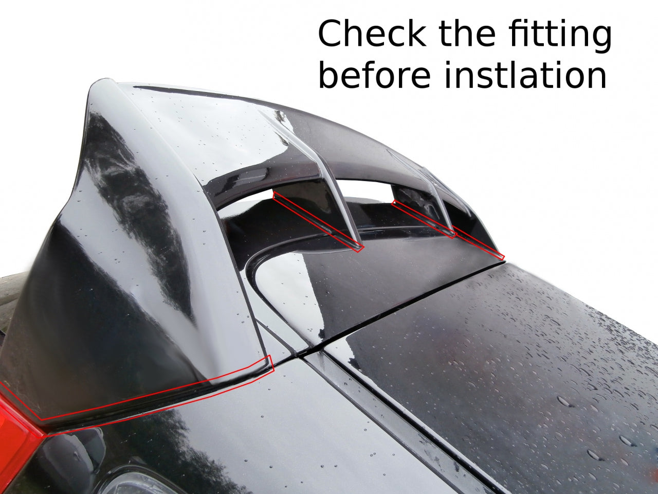 Maxton Design Roof Spoiler Ford Fiesta MK7 (Focus RS Look)