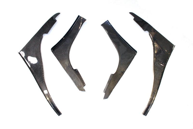 1989-1994 Nissan Skyline R32 Gtr Tbo Style Front Bumper 4 Pcs Canard Accessories