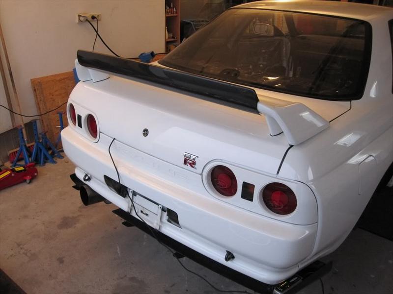 1989-1994 Nissan Skyline R32 Gtr Oem Rear Spoiler Fujimura Style Rocket Dancer Gurney Flap