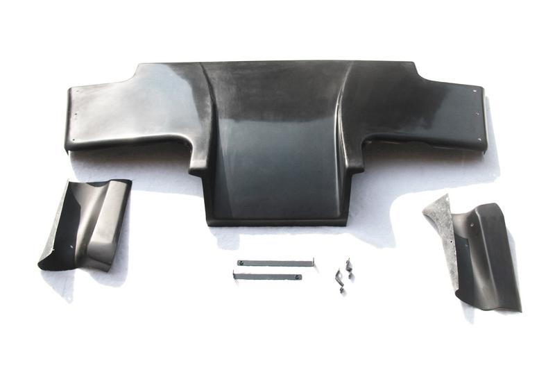 1989-1994 Nissan Skyline R32 Gtr Ts Rear Diffuser Type 1 W/ Metal Fitting Accessories (3Pcs)