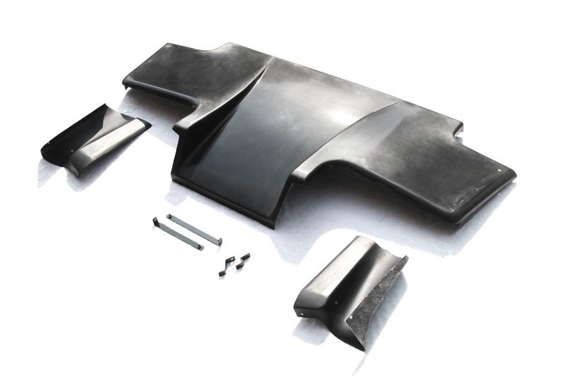 1989-1994 Nissan Skyline R32 Gtr Ts Rear Diffuser Type 1 W/ Metal Fitting Accessories (3Pcs)