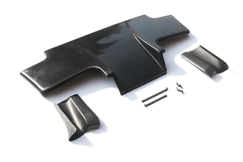 1989-1994 Nissan Skyline R32 Gtr Ts Rear Diffuser Type 1 W/ Metal Fitting Accessories (3Pcs)