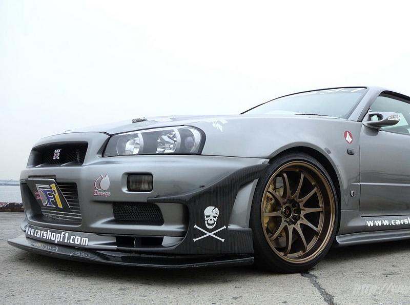 1999-2002 Nissan Skyline R34 Gtr Front Bumper Gdfd Stingray Canards Accessories