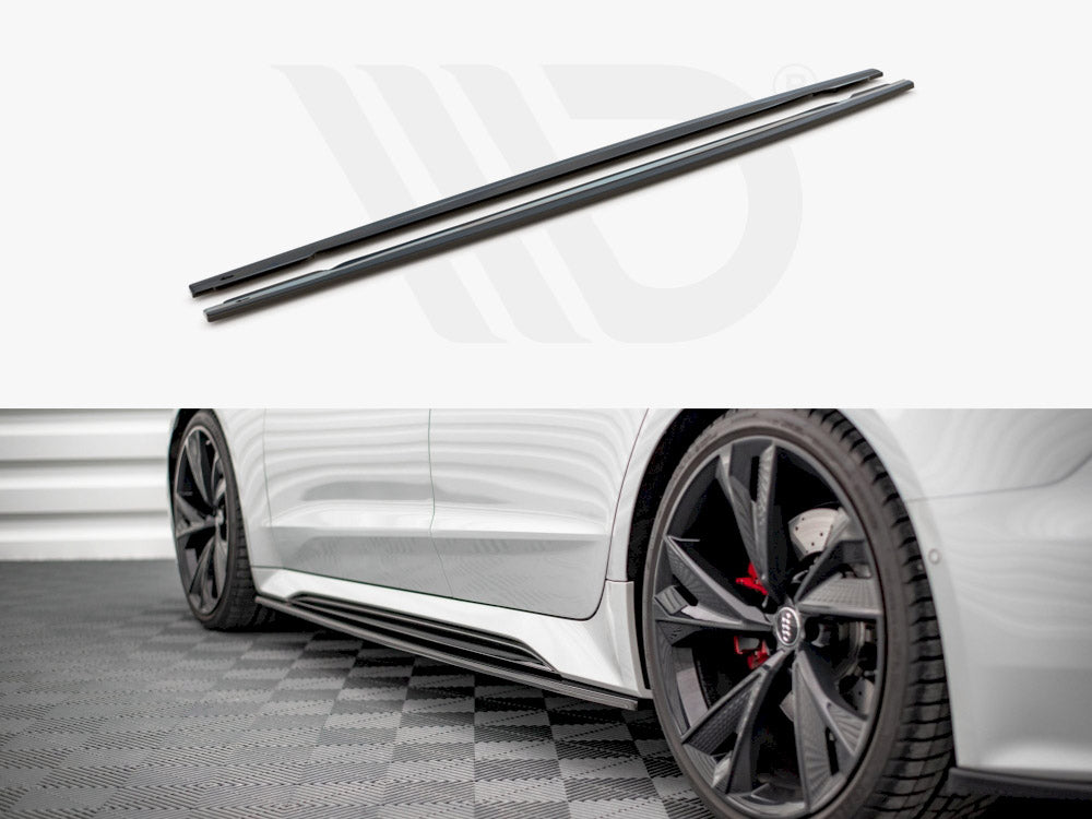 Side Skirts Splitters V2 Audi Rs6 C8 / Rs7 (2019-)