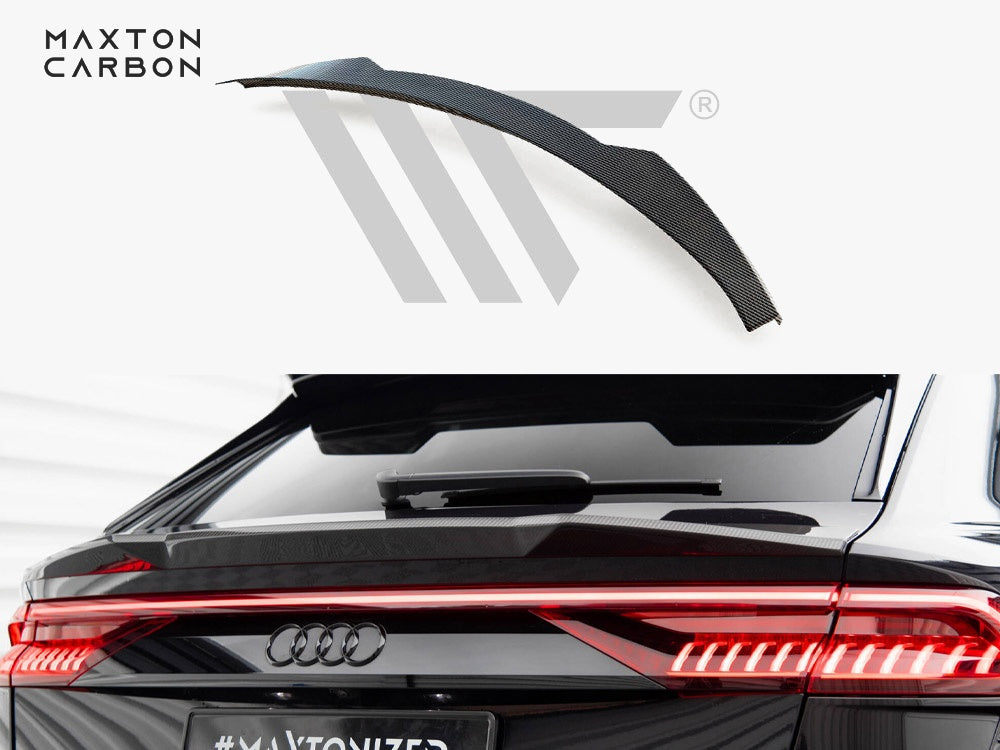Carbon Fiber Tailgate Spoiler (Lower) Audi RSQ8 / SQ8 / Q8 S-Line / Q8 Mk1 - Maxton Design