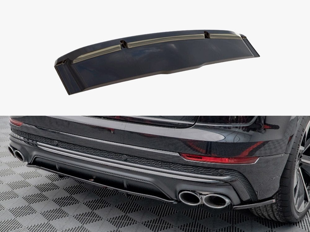 Central Rear Splitter (Vertical Bars) V.1 Audi SQ8 Mk1 - Maxton Design