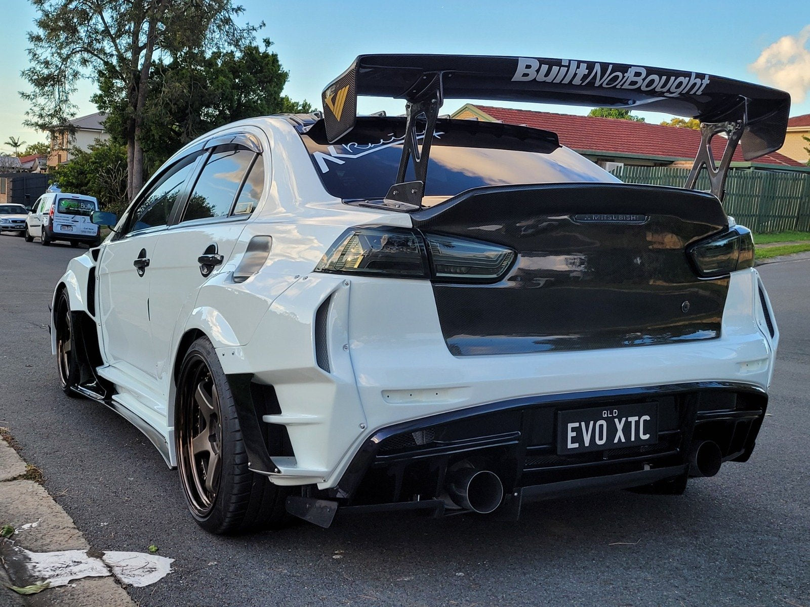 Mitsubishi Lancer Evolution X Vs Collaboration Areo Rear Diffuser Accessories