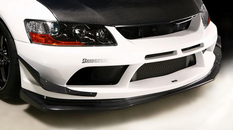 2004-2007 Mitsubishi Lancer Evolution 8-9 Vs 09 Ver Front Canards (Only Fits E79107L) Accessories