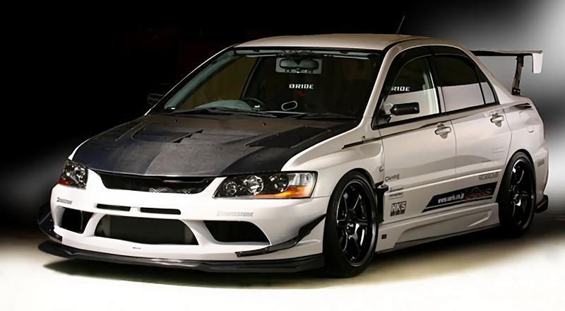 2004-2007 Mitsubishi Lancer Evolution 8-9 Vs 09 Ver Front Canards (Only Fits E79107L) Accessories