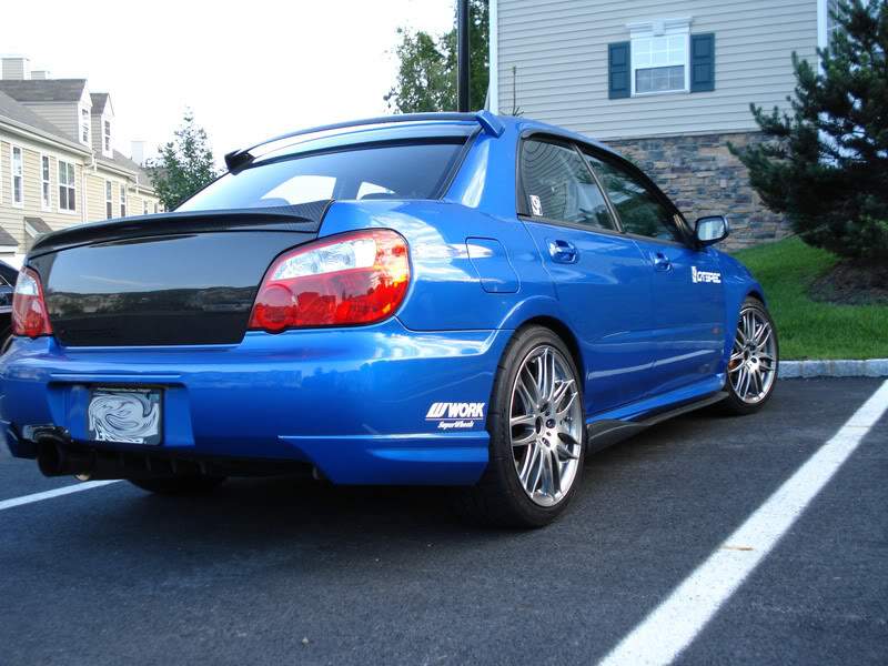 2004-2007 Subaru Impreza Wrx 8-9Th Jdm Oem Style Rear Bumper Spats Accessories
