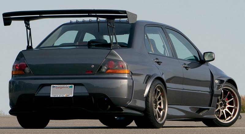 2006-2007 Mitsubishi Lancer Evolution 9 Vt Cyber Version Rear Fender Flare (Only Fit Yce79087)