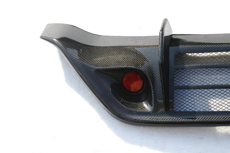 2008-2010 Nissan R35 Gtr Cba Wald Style Rear Bumper Diffuser Addon W/ Brake Light Accessories