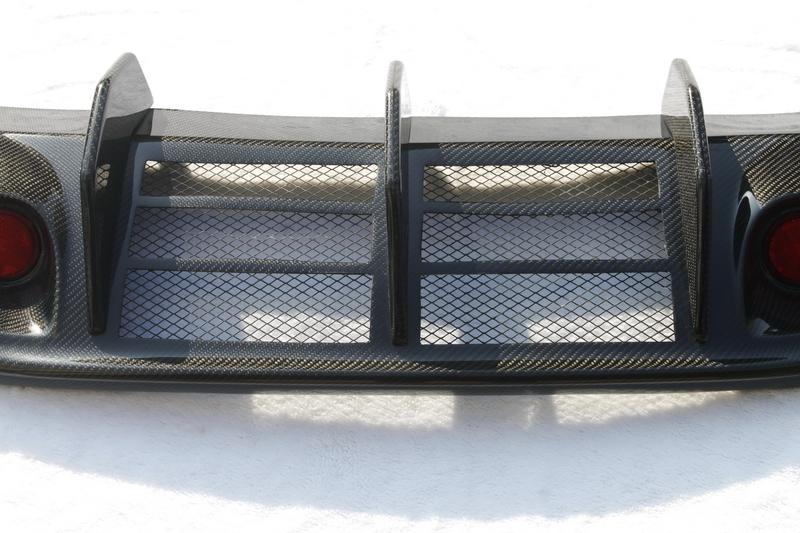 2008-2010 Nissan R35 Gtr Cba Wald Style Rear Bumper Diffuser Addon W/ Brake Light Accessories