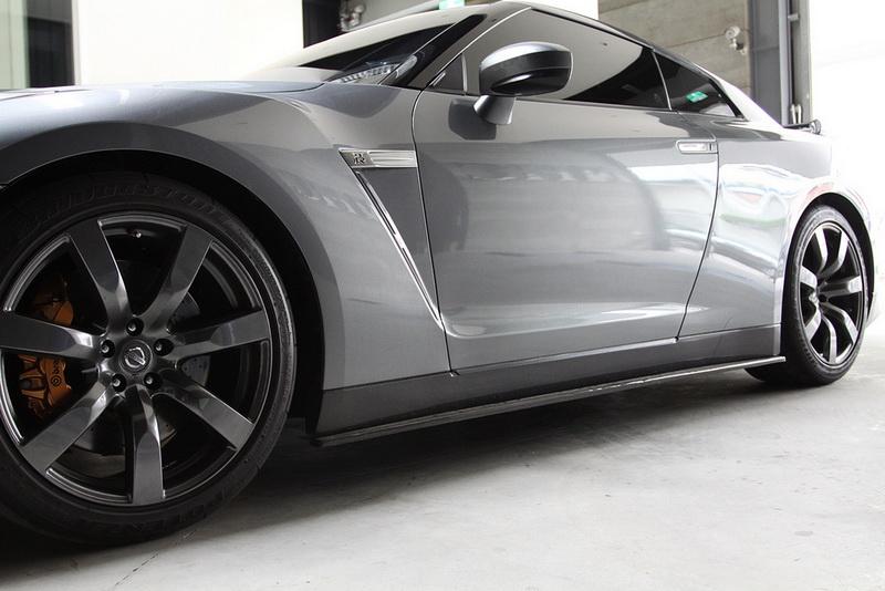 2008-2015 Nissan R35 Gtr Cba Dba Arios Style Side Skirt Extension Accessories
