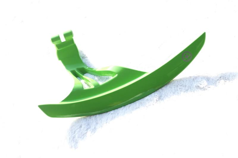 2008-2015 Nissan R35 Gtr Cba Dba Autotecknic Style Lenthened Shift Paddle 1 Pair (Glossy Green)