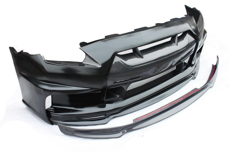 2008-2015 Nissan R35 Gtr Cba Dba Wald Style Front Bumper W/o Fog Light Accessories