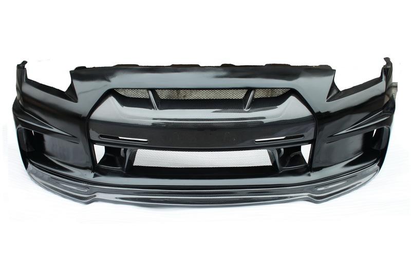 2008-2015 Nissan R35 Gtr Cba Dba Wald Style Front Bumper W/o Fog Light Accessories