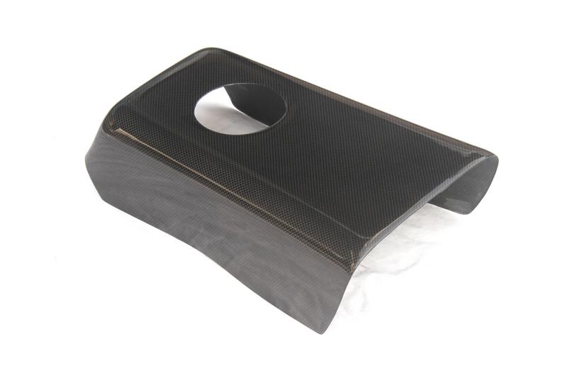 2008-2015 Nissan R35 Gtr Cba Dba Rear Armrest Cup Holder Surround Cover Trim Twill Weave Glossy