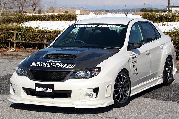 2011-2014 Subaru Impreza Gvb Grb Sti Charge Speed Bottom Line Type 2 Style Front Lip Accessories