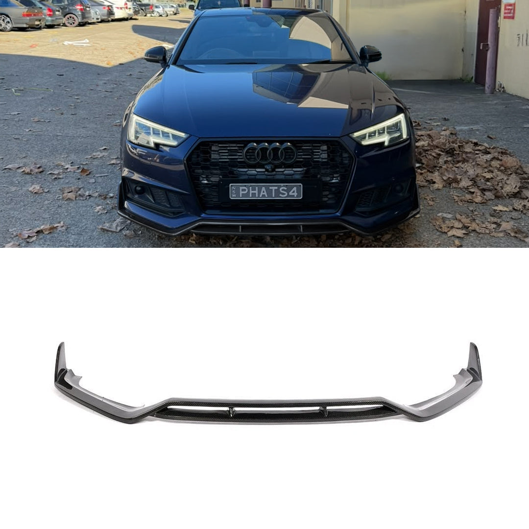 2017-2019 Audi S4 B9 Aero Style Carbon Fibre Front Lip