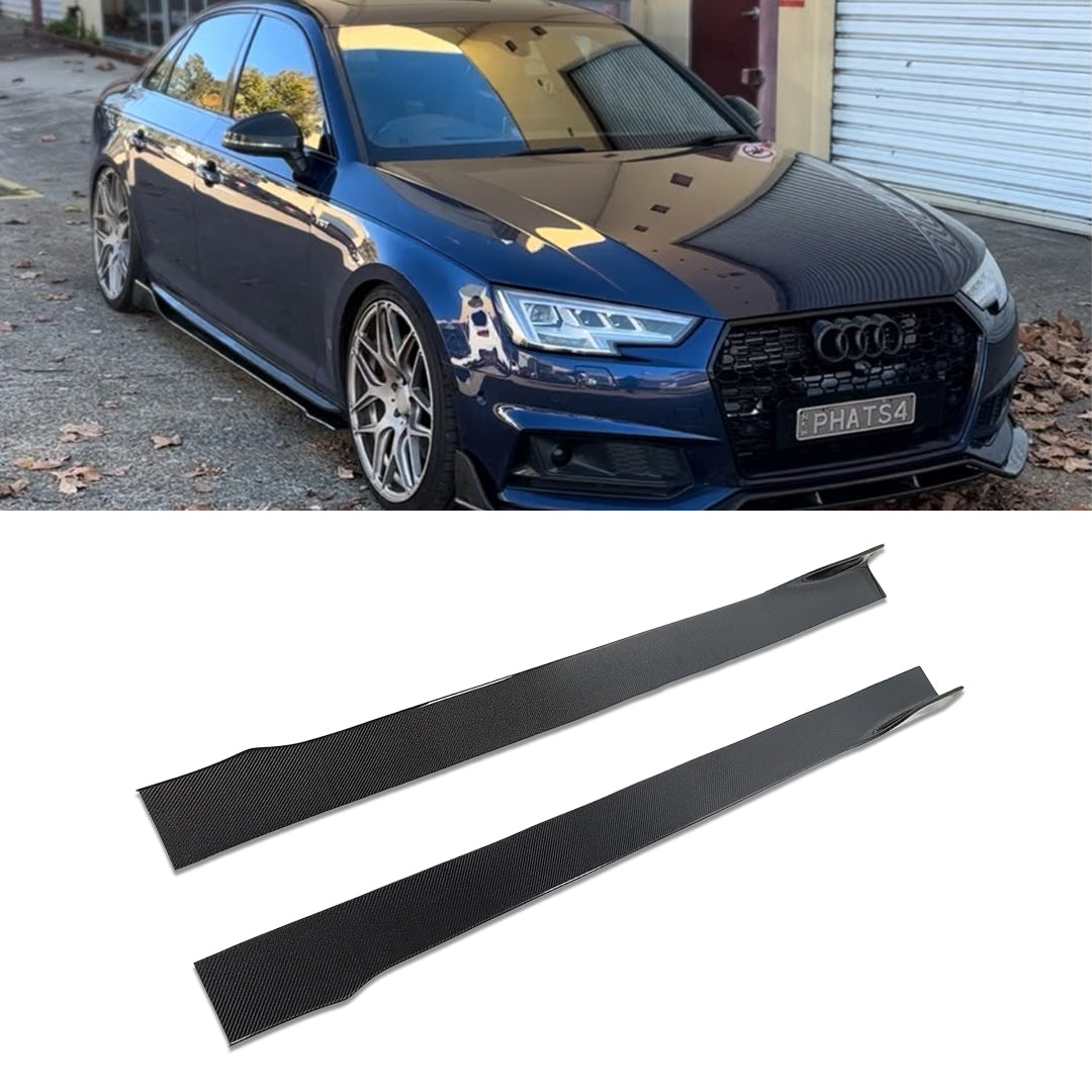 2017-2019 Audi S4 B9 Aero Style Carbon Fibre Side Skirts