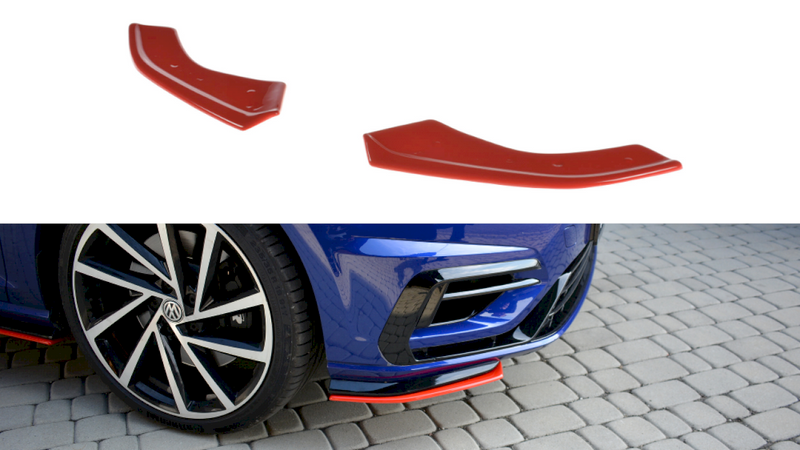Front Splitter V.8 Vw Golf 7 R Facelift (2017-Up)