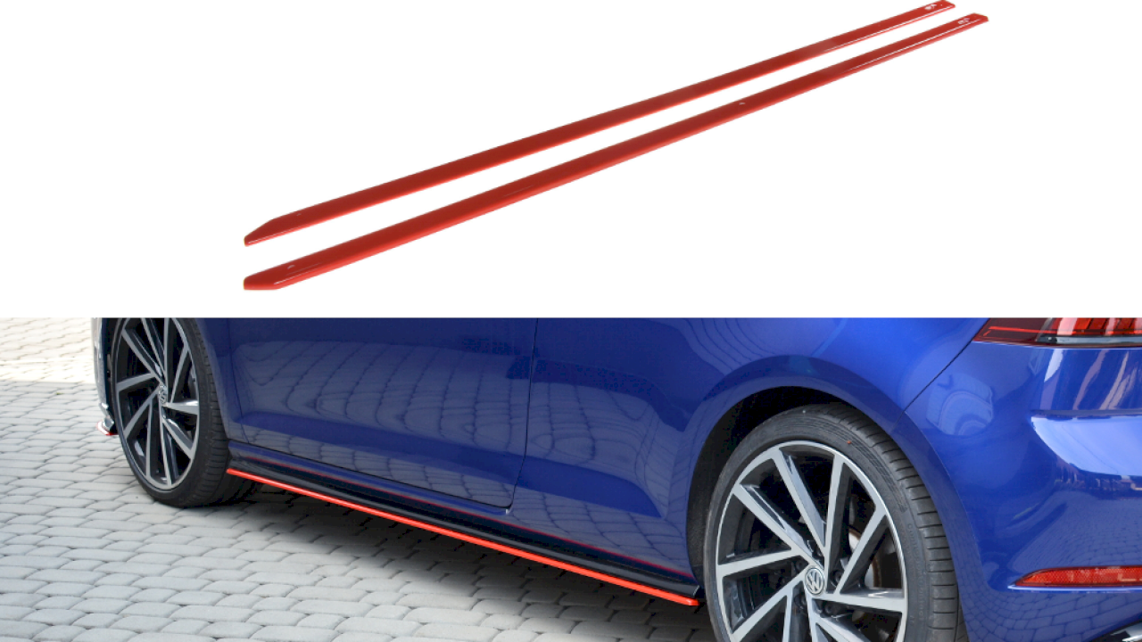 Side Skirts Diffusers V.2 Vw Golf 7 R Facelift (2017-Up)