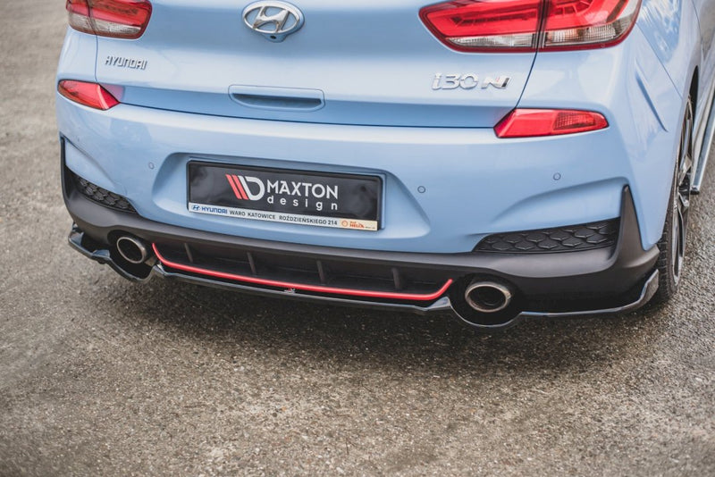 Central Rear Splitter (With Vertical Bars) Hyundai I30 N Mk3 Hatchback (2017-)