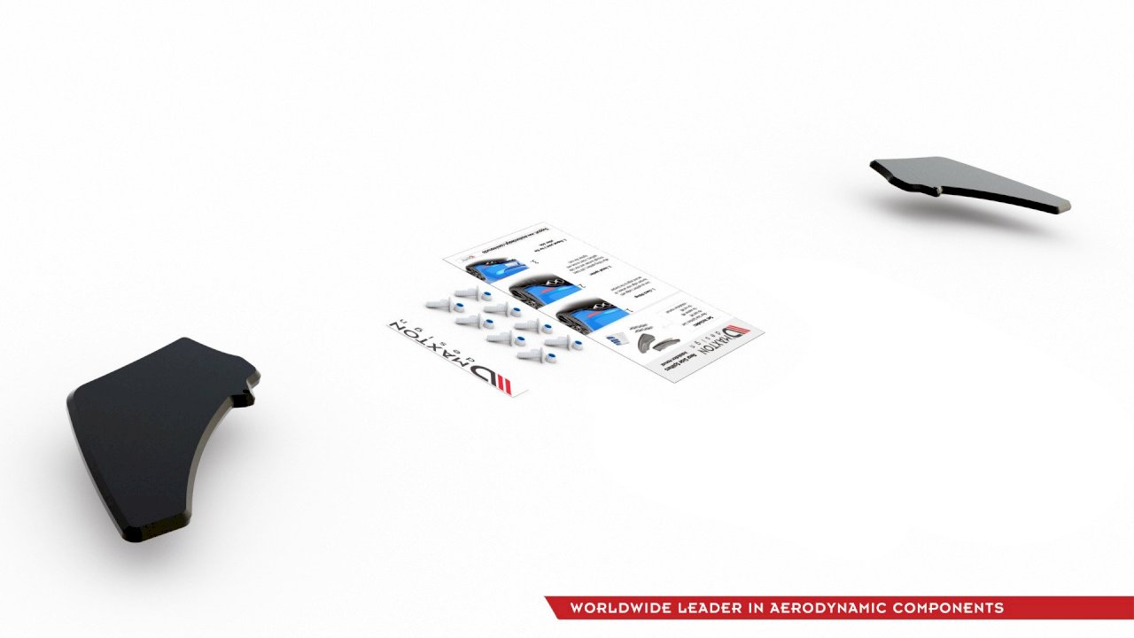 Maxton Racing Rear Side Splitters V.2 Vw Golf Mk 7 Gti 2013-2016