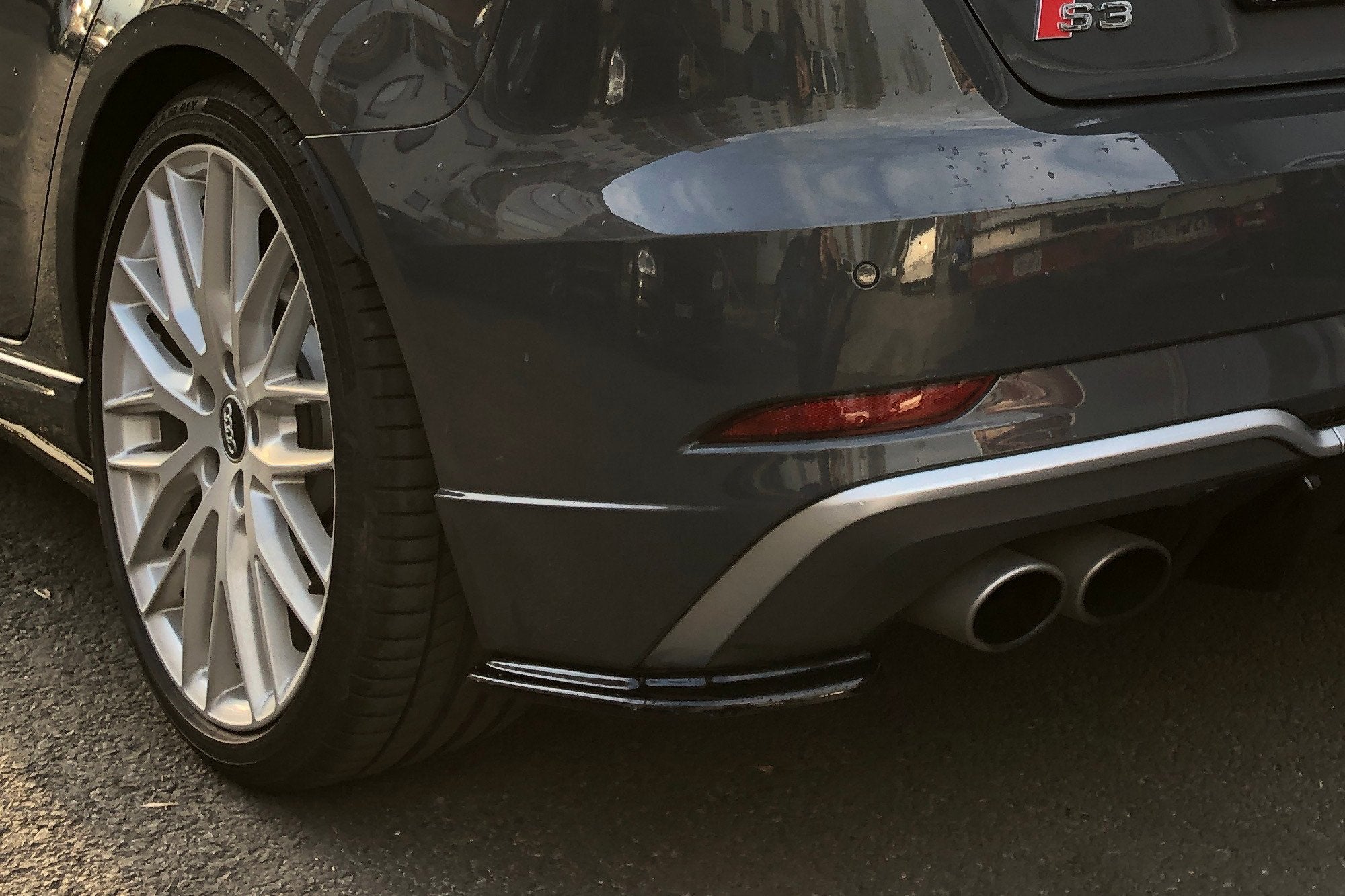 Maxton Design Rear Side Splitters Audi S3 8V Facelift Sportback (2017-2020)