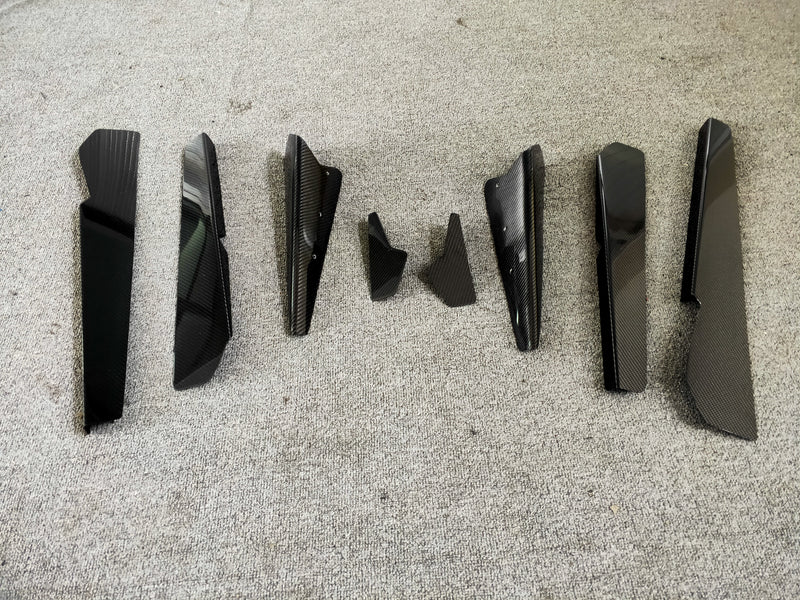 12- R35 Gtr Ars Style Rear Diffuser Fins 8Pcs