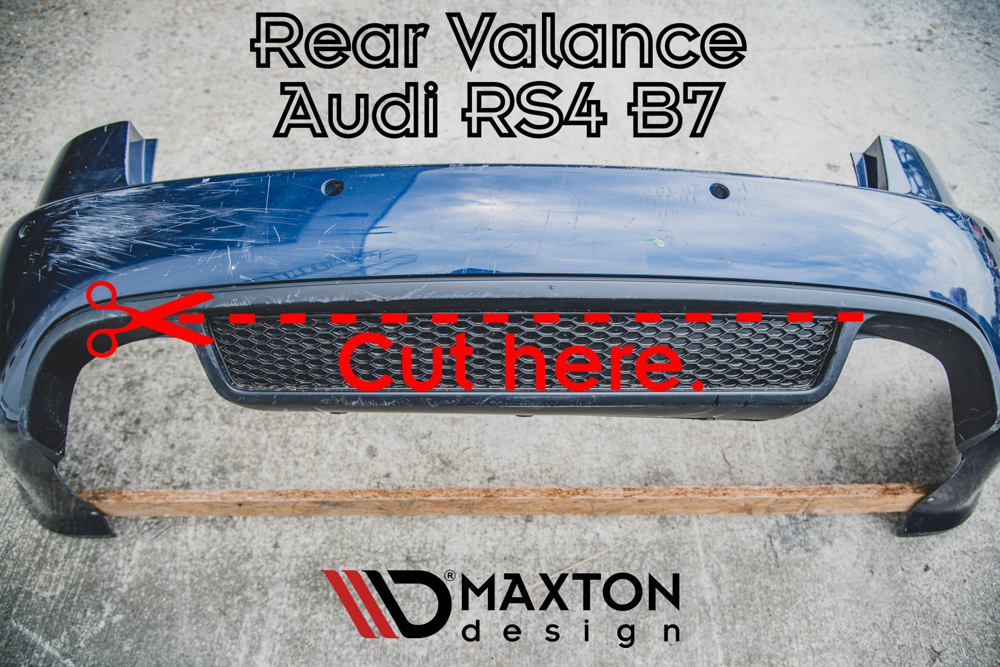 Maxton Design Rear Valance Audi RS4 B7