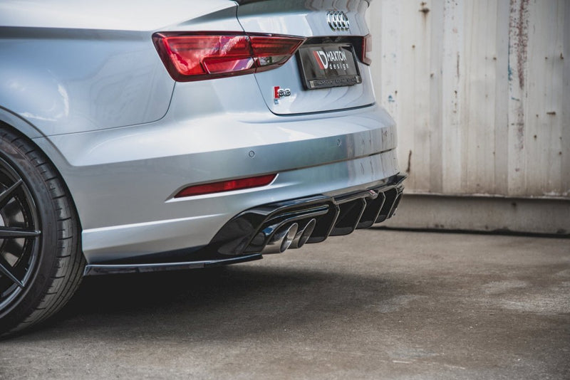 Rear Side Splitters V.2 Audi S3 Sedan 8V Facelift (2016-2020)