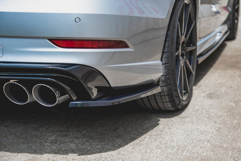 Rear Side Splitters V.2 Audi S3 Sedan 8V Facelift (2016-2020)