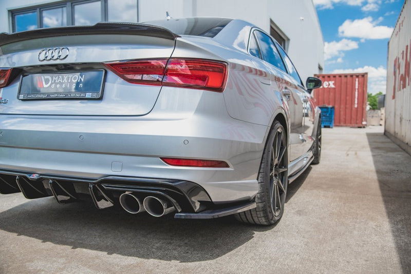 Rear Side Splitters V.2 Audi S3 Sedan 8V Facelift (2016-2020)