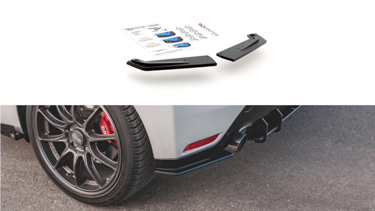 Racing Durability Rear Side Splitters Toyota Gr Yaris Mk4 (2020-)
