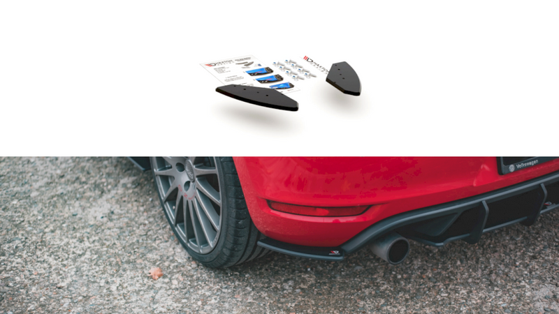 Racing Durability Rear Side Splitters Vw Golf Gti Mk6 (2008-2012)