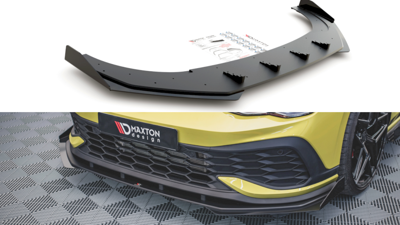 Racing Durability Front Splitter (+Flaps) Vw Golf 8 Gti Clubsport (2020-)