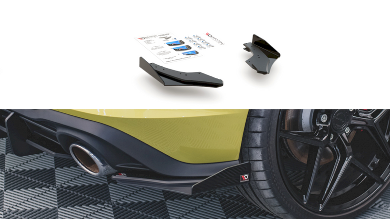 Racing Durability Rear Side Splitters (+Flaps) Vw Golf 8 Gti Clubsport (2020-)