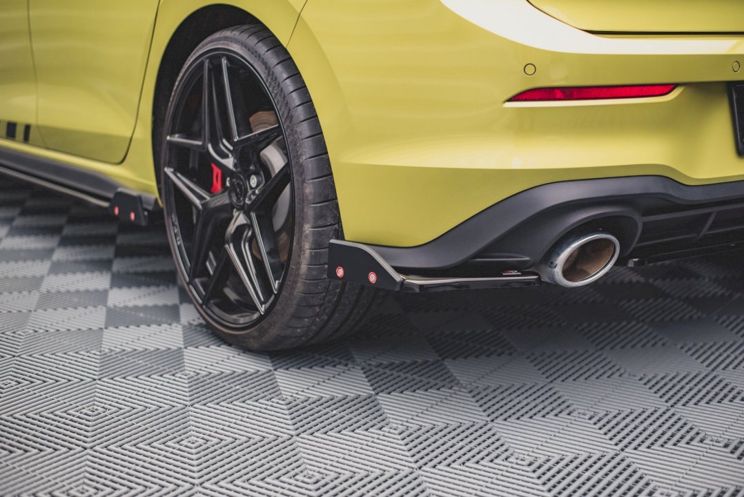 Rear Side Splitters (+Flaps) V1 Vw Golf 8 Gti Clubsport (2020-)