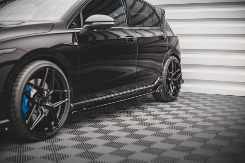 Side Skirts Diffusers (+Flaps) V.2 Vw Golf R Mk8 (2020-)