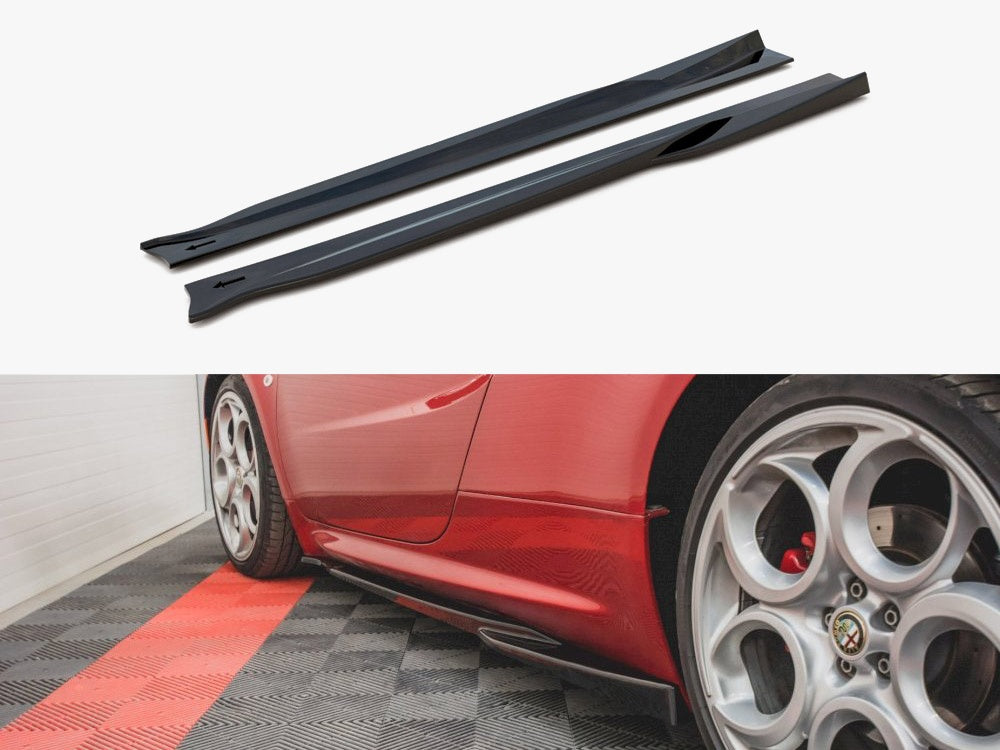 Maxton Design Side Skirts Diffusers Alfa Romeo 4C (2013-2017) - Textured