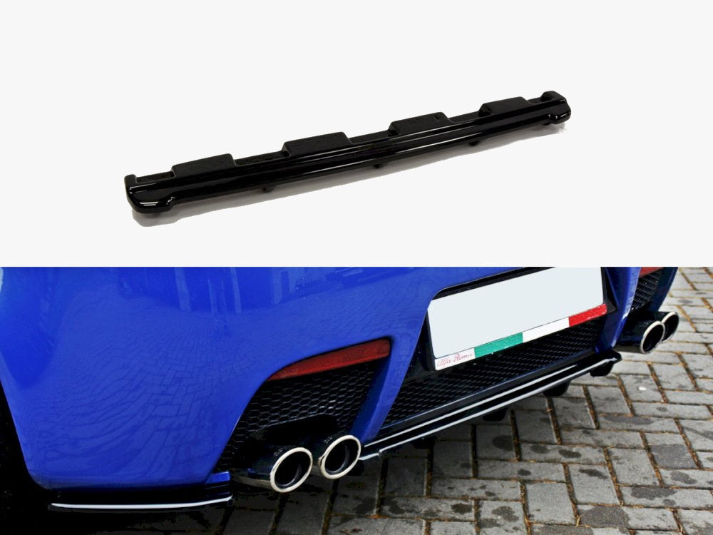 Maxton Design Central Rear Splitter (Vertical Bars) Alfa Romeo 147 GTA - Gloss Black