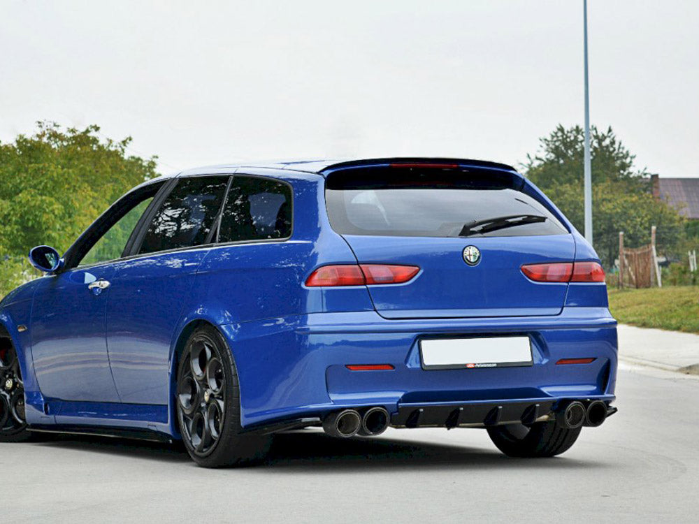 Maxton Design Spoiler Extension CAP Alfa Romeo 156 GTA Sportwagon (2002-2005) - Textured