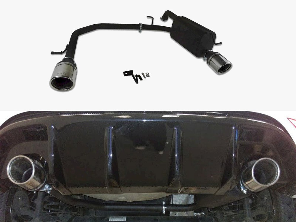 Maxton Design Ford Fiesta Mk7 HIGH Quality DUAL EXIT Stainless Steel Axle-back Exhaust System With Silencer And Exhaust Pipes