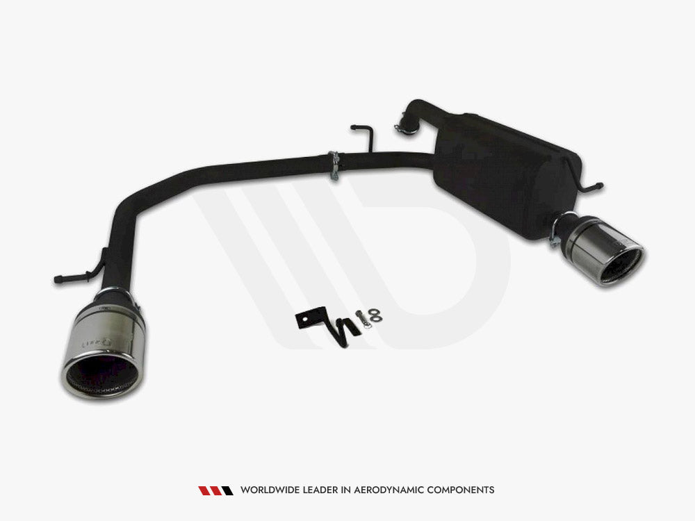 Maxton Design Ford Fiesta Mk7 HIGH Quality DUAL EXIT Stainless Steel Axle-back Exhaust System With Silencer And Exhaust Pipes