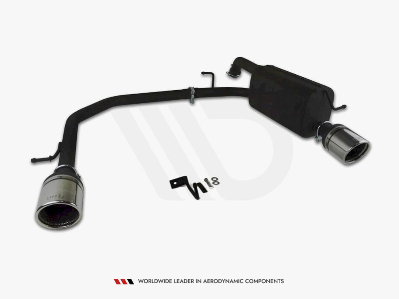 Maxton Design Ford Fiesta Mk7 HIGH Quality DUAL EXIT Stainless Steel Axle-back Exhaust System With Silencer And Exhaust Pipes
