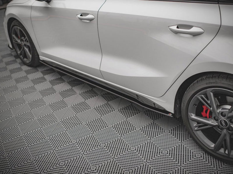 Maxton Design Street PRO Side Skirts Diffusers Audi S3 / A3 S-Line 8Y / 8Y Facelift