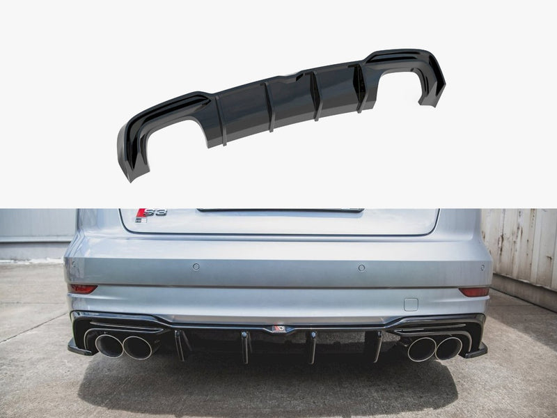 Maxton Design Rear Valance Audi S3 Sedan 8V Facelift (2016-2020)