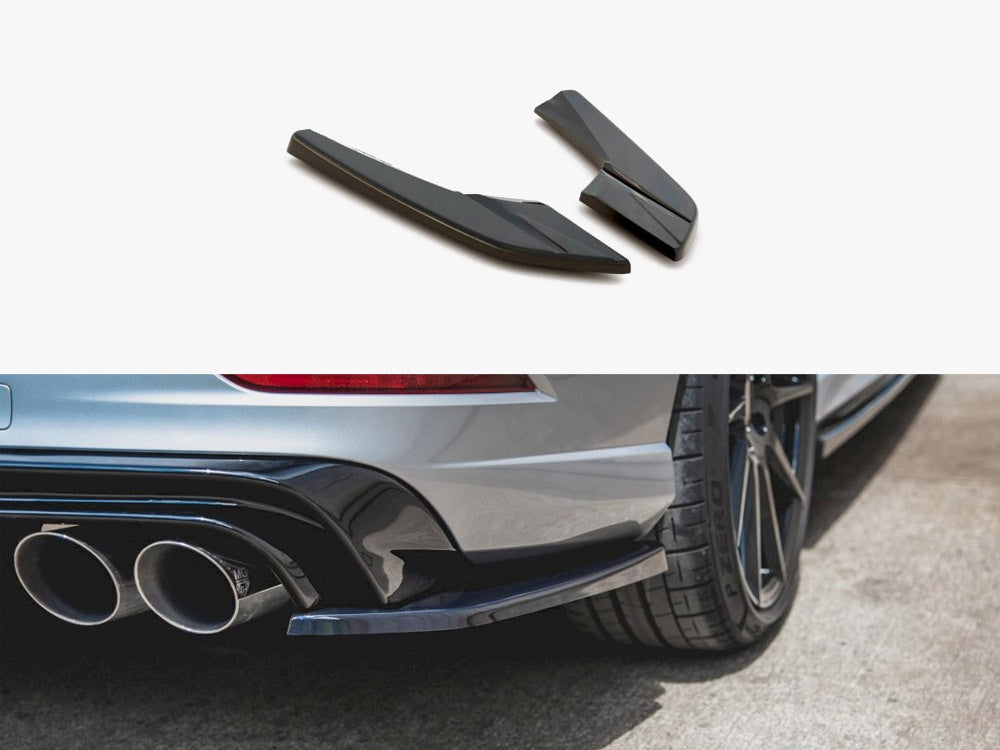 Maxton Design Rear Side Splitters V.2 Audi S3 Sedan 8V Facelift (2016-2020)